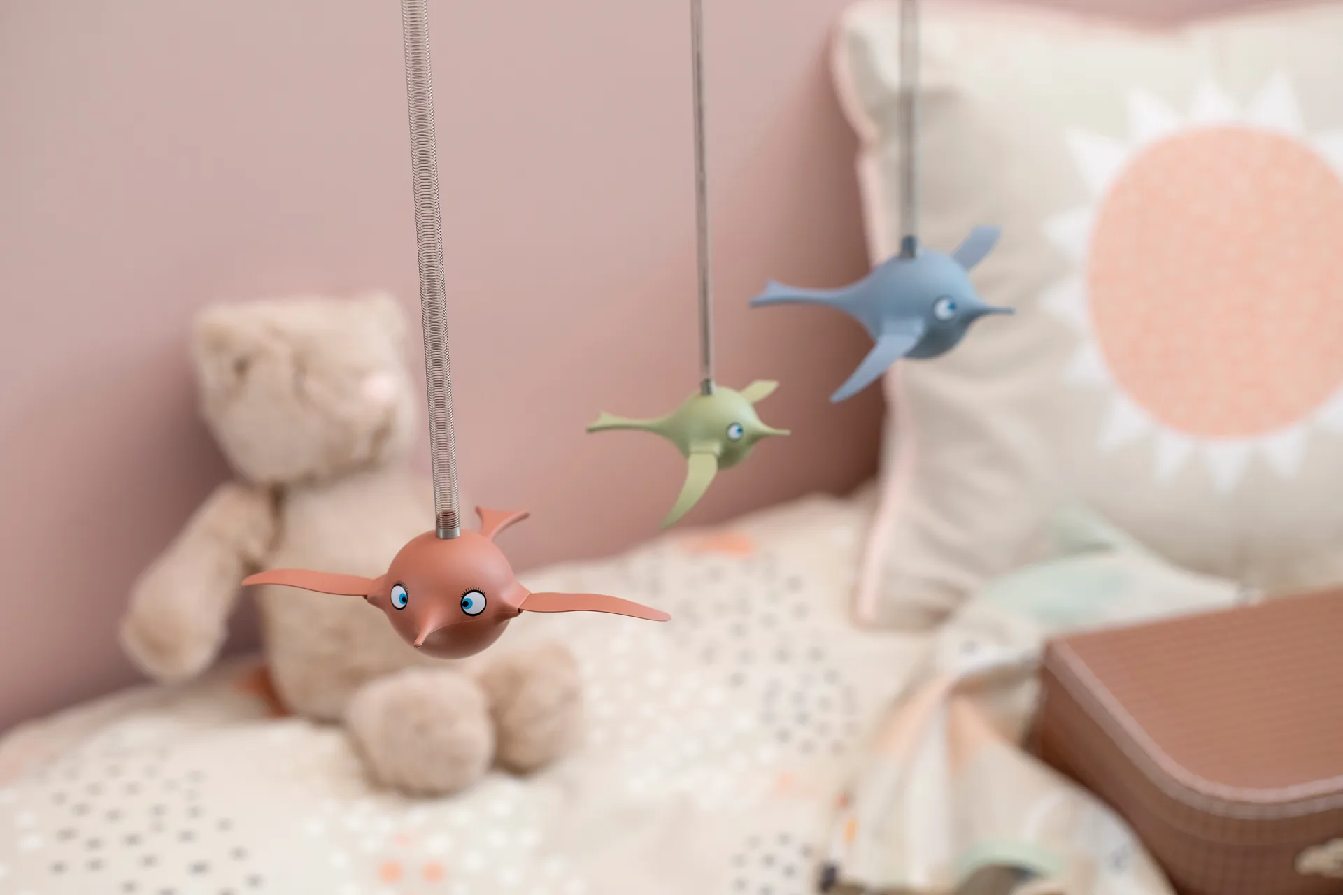 Hoptimist Soft Birdie M mobile, Sky Hoptimist