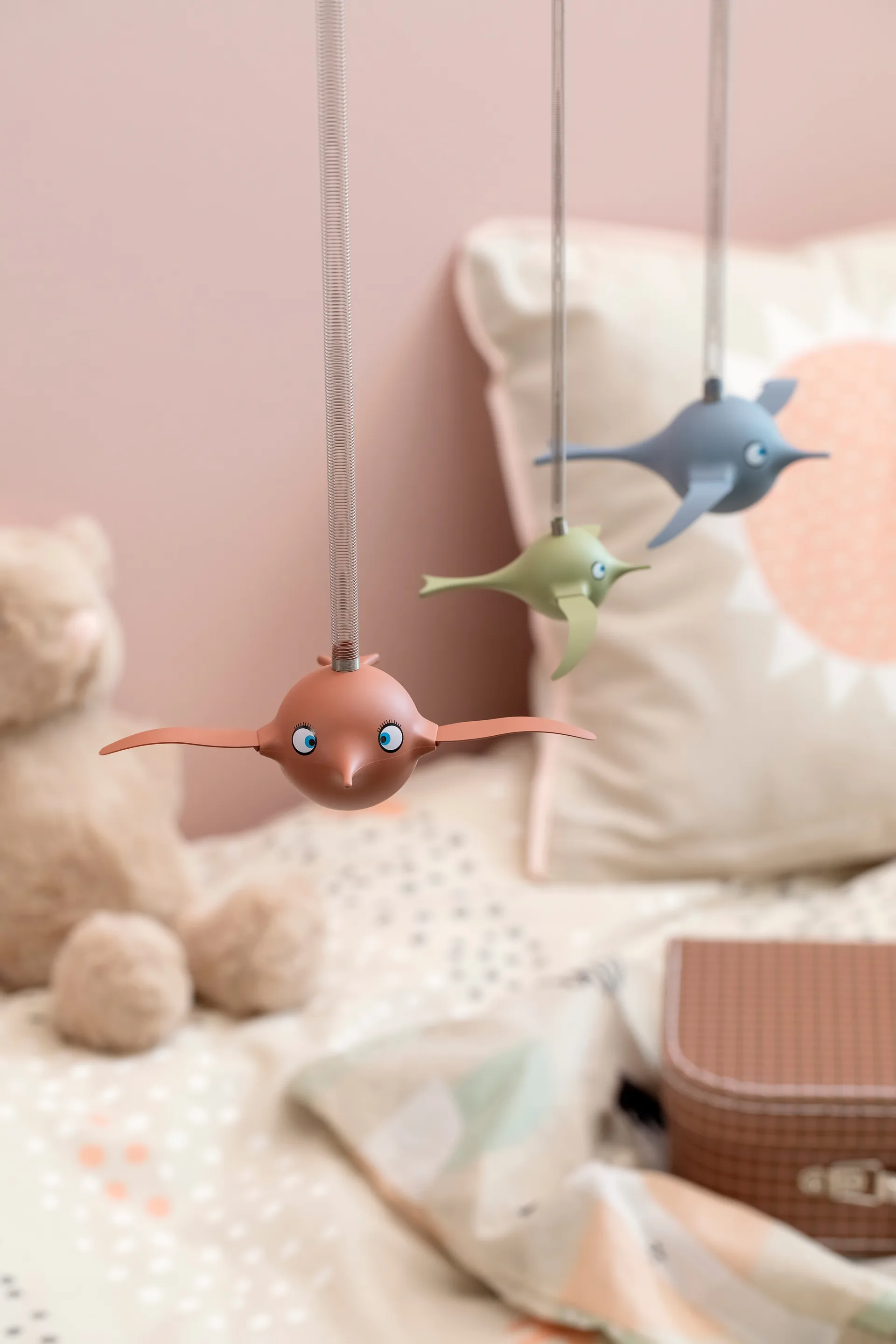 Hoptimist Soft Birdie M mobile, Sky Hoptimist
