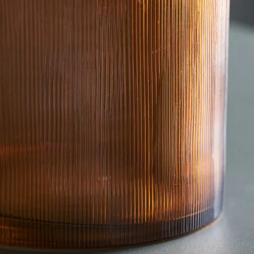 Amka tea light holder Ø10 cm - Amber - House Doctor