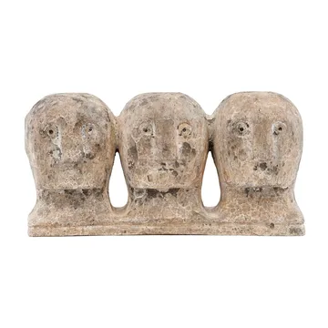 Ancient head decoration - grey-brown - House Doctor