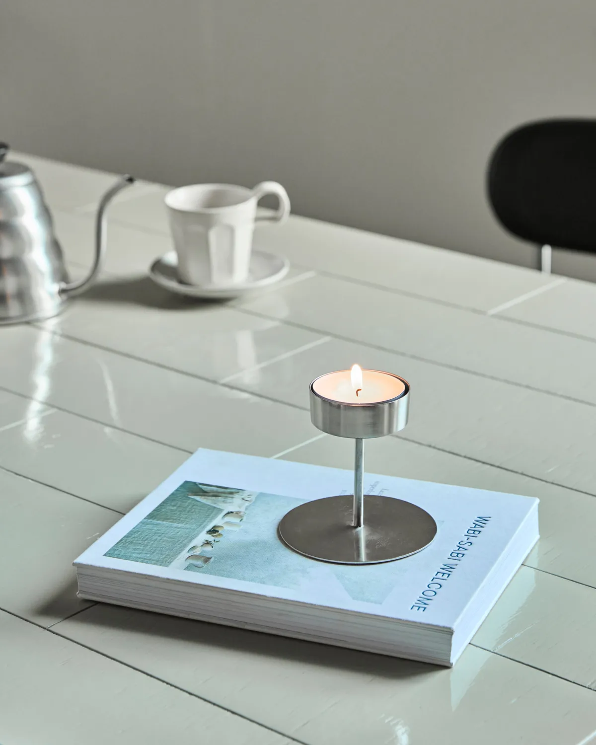 Anit tealight holder, Silver finish, Ø10.5x10 cm House Doctor