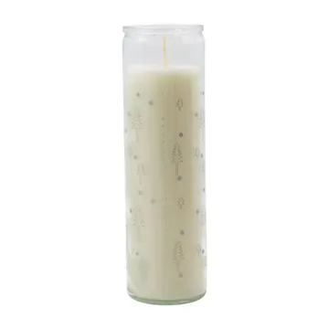 Calendar candle in glass - Silver - House Doctor