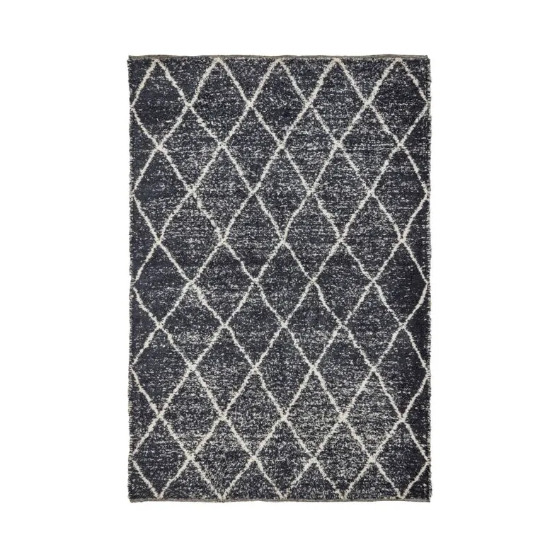 Cruz rug, Black-off white, 140x200 cm House Doctor