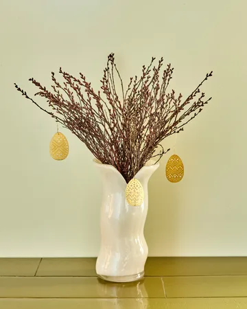 Cut Easter hanging decor, 3 pieces - Antique brass - House Doctor