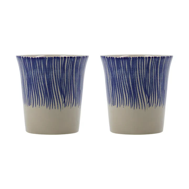 Diva mug 25 cl 2-pack - Blue - House Doctor
