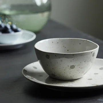 Dots bowl Ø12 cm - White-green dots - House Doctor