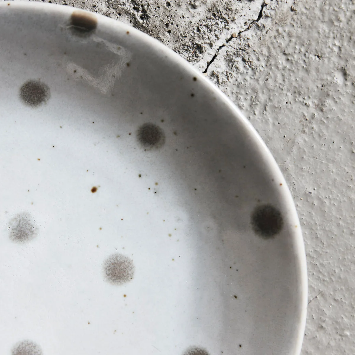 Dots plate Ø15.7 cm, white-green House Doctor