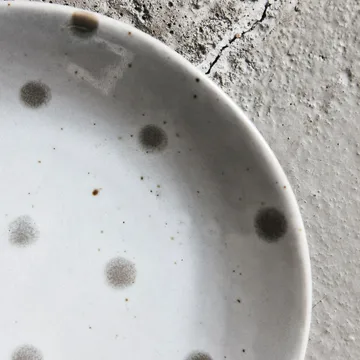 Dots plate Ø15.7 cm - white-green - House Doctor