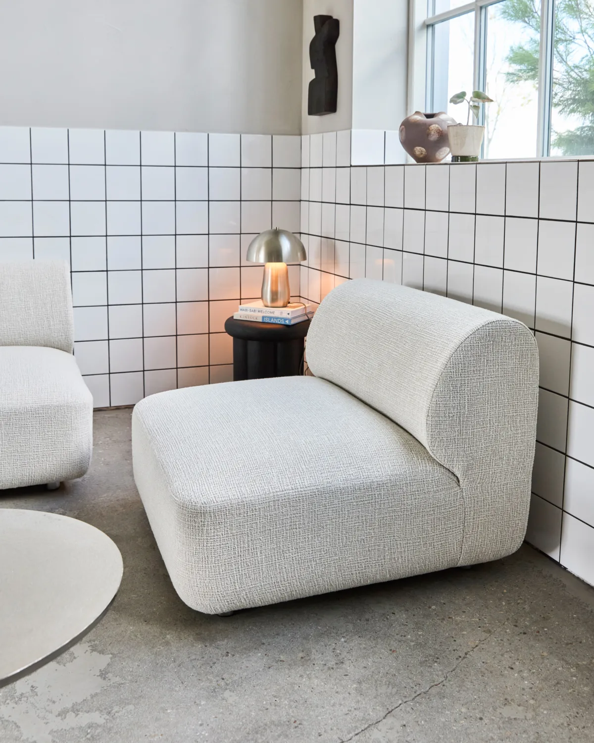 Feel armchair, Off-white, 95x95x75 cm House Doctor