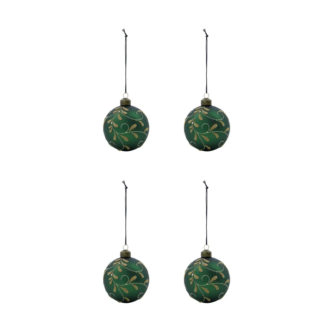Flori Christmas Ornament Ø8 cm 4-pack, Green House Doctor