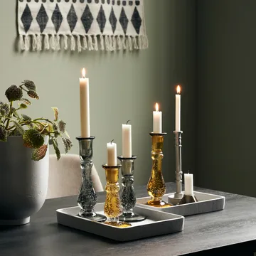 Glee candle sticks 22 cm - Amber - House Doctor