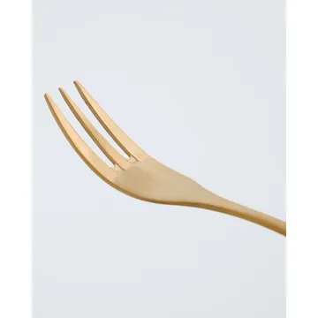 Golden cake fork 4-pack - Golden - House Doctor