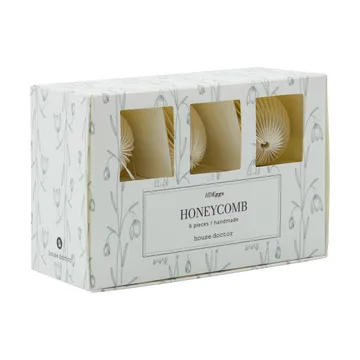Honeycomb Easter eggs 6-pack - Off-white - House Doctor