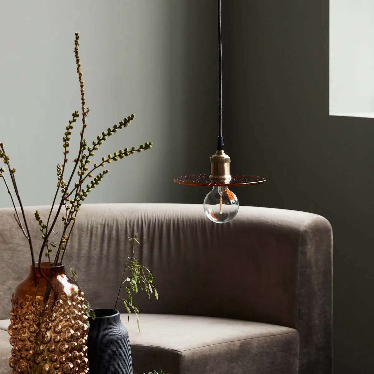 Hover pendant lamp, Amber House Doctor