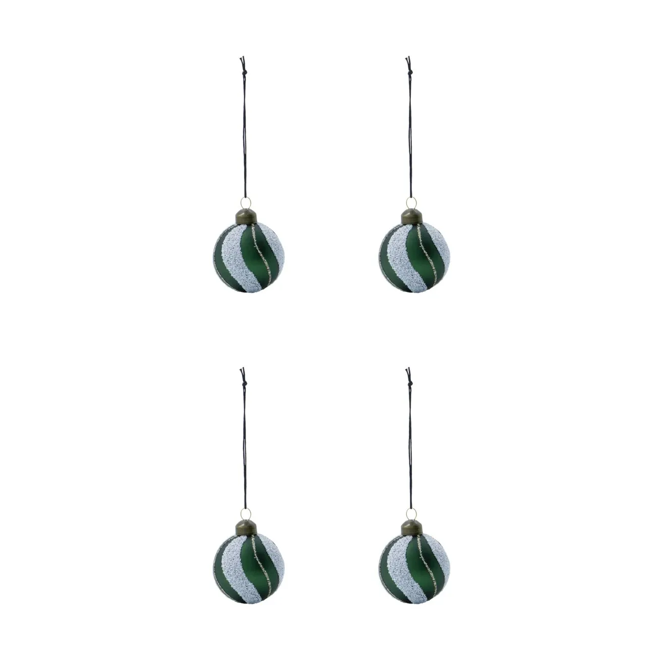 Into Christmas ornament Ø6 cm 4-pack, Green House Doctor