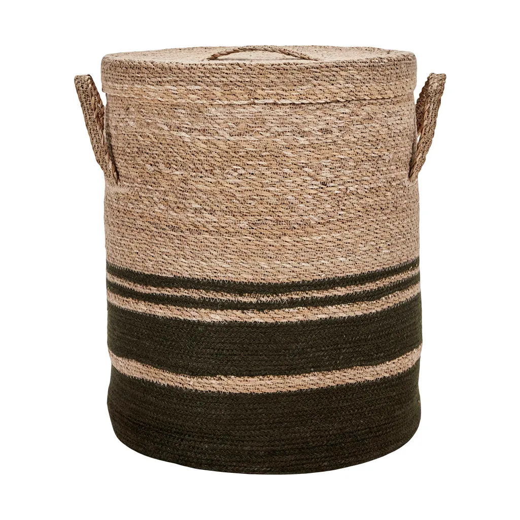 Laundry storage basket with lid 2 pieces, Army House Doctor