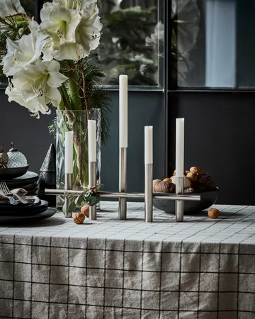Maxi candle holder 45 cm - Antique silver - House Doctor
