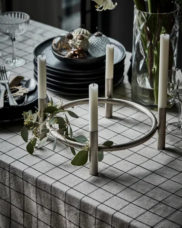 Maxi candlestick 102 cm - Antique silver - House Doctor