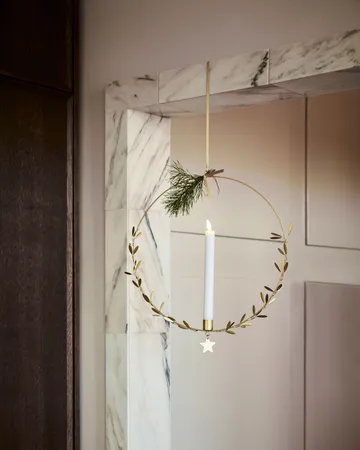 Mistle candle holder Ø35 cm - Brass - House Doctor