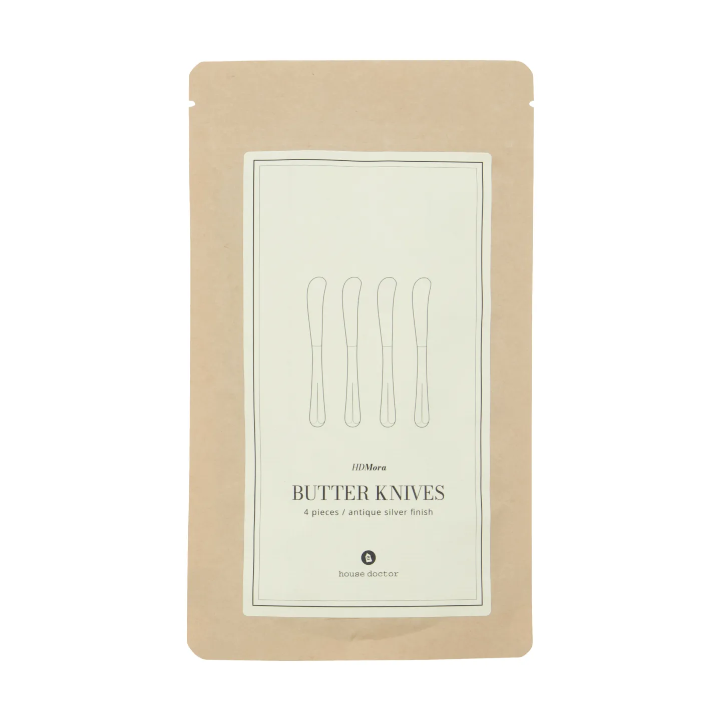 Mora butter knife 4-pack, Silver finish House Doctor