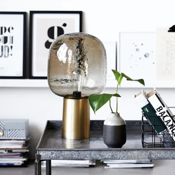 Note table lamp - grey-brass - House Doctor