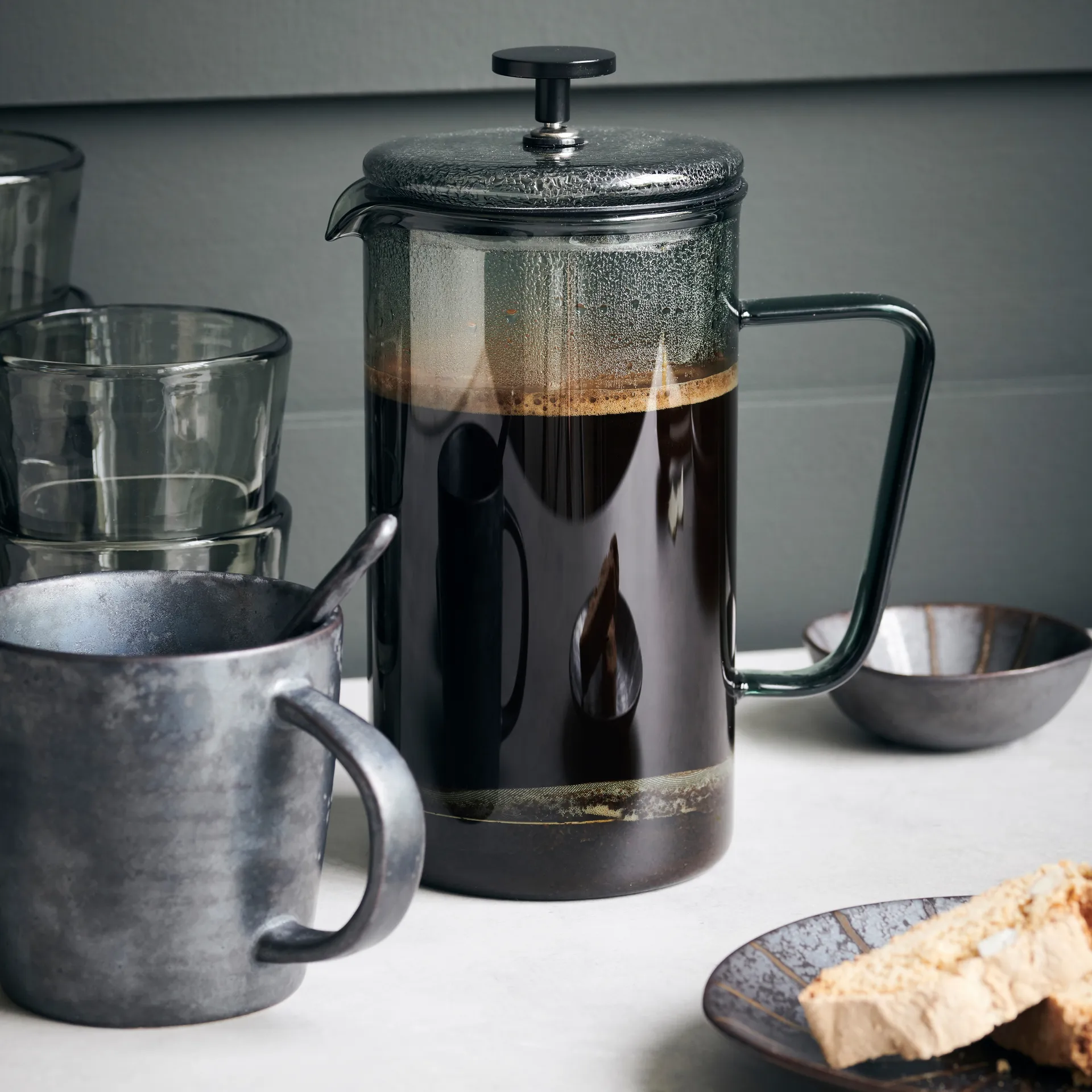 Nuru coffee press 100 cl, grey House Doctor