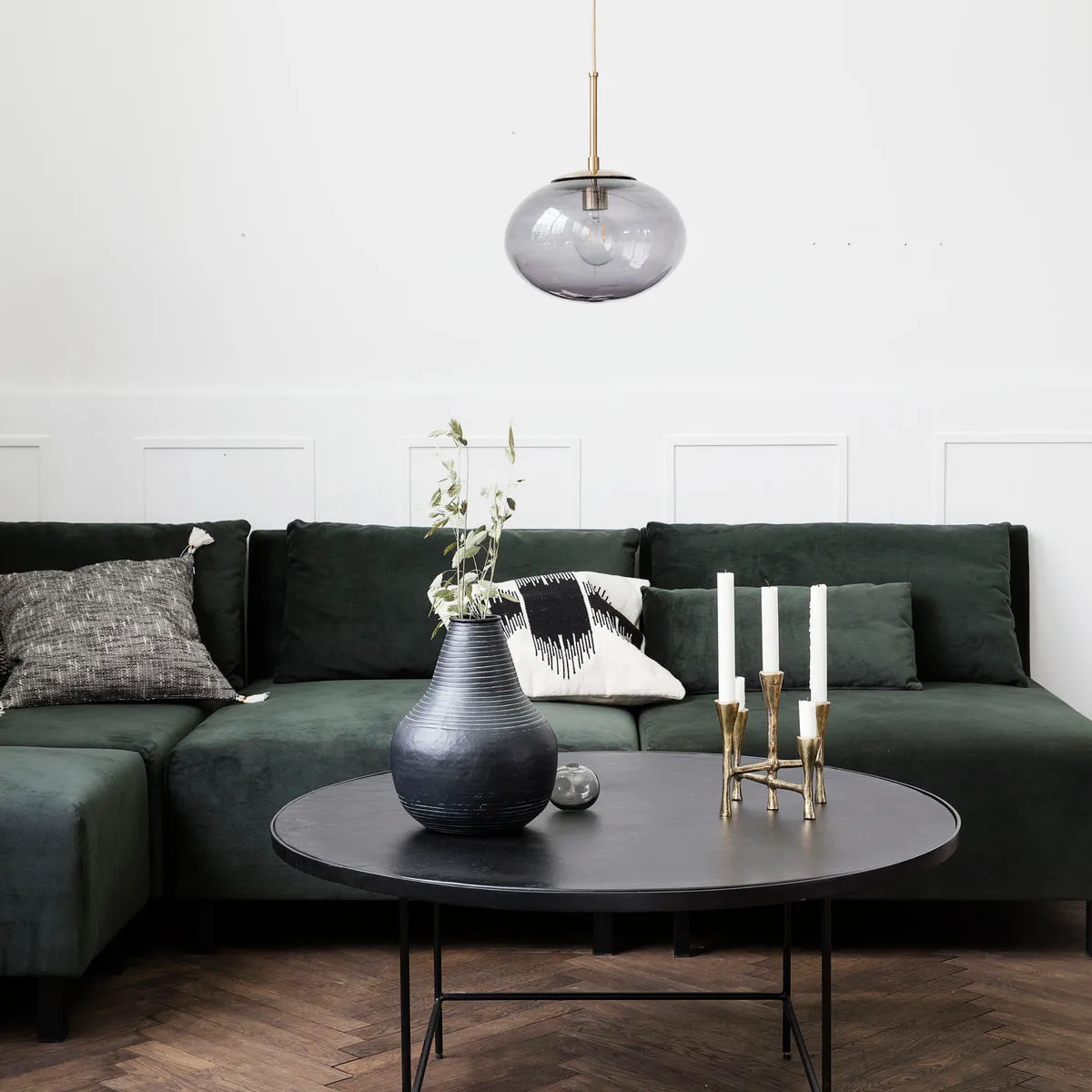 Opal ceiling lamp, grey House Doctor