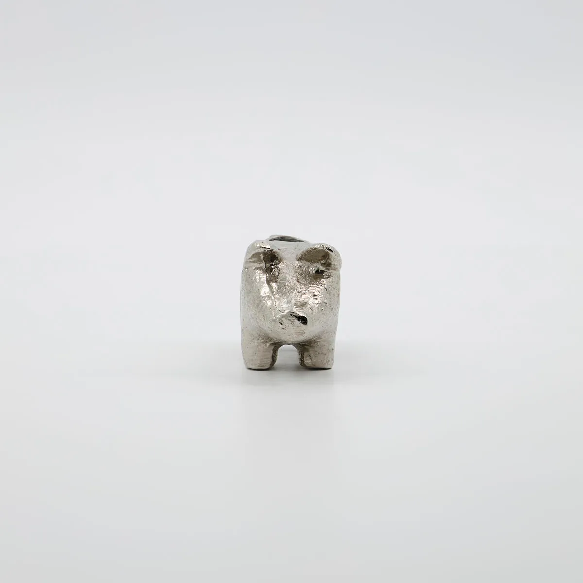 Pig candle stick 5 cm, Antique silver House Doctor