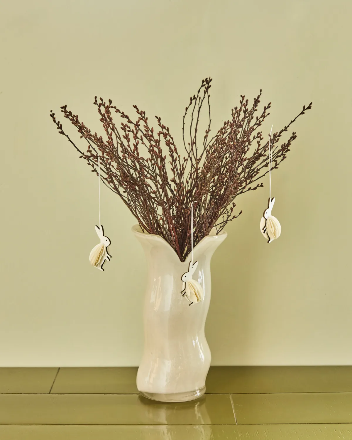Rabbit Easter hanging ornaments 6-pack, Off-white House Doctor