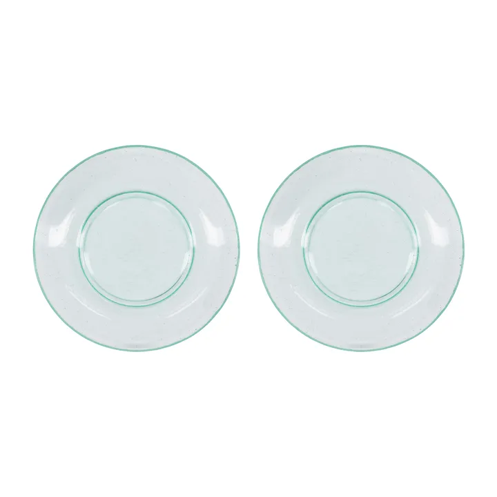 Rain small plate Ø21 cm 2-pack - Clear - House Doctor