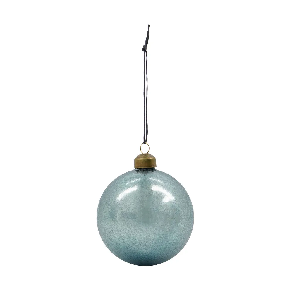 Runy Christmas bauble Ø8 cm 2 pieces, Light blue House Doctor