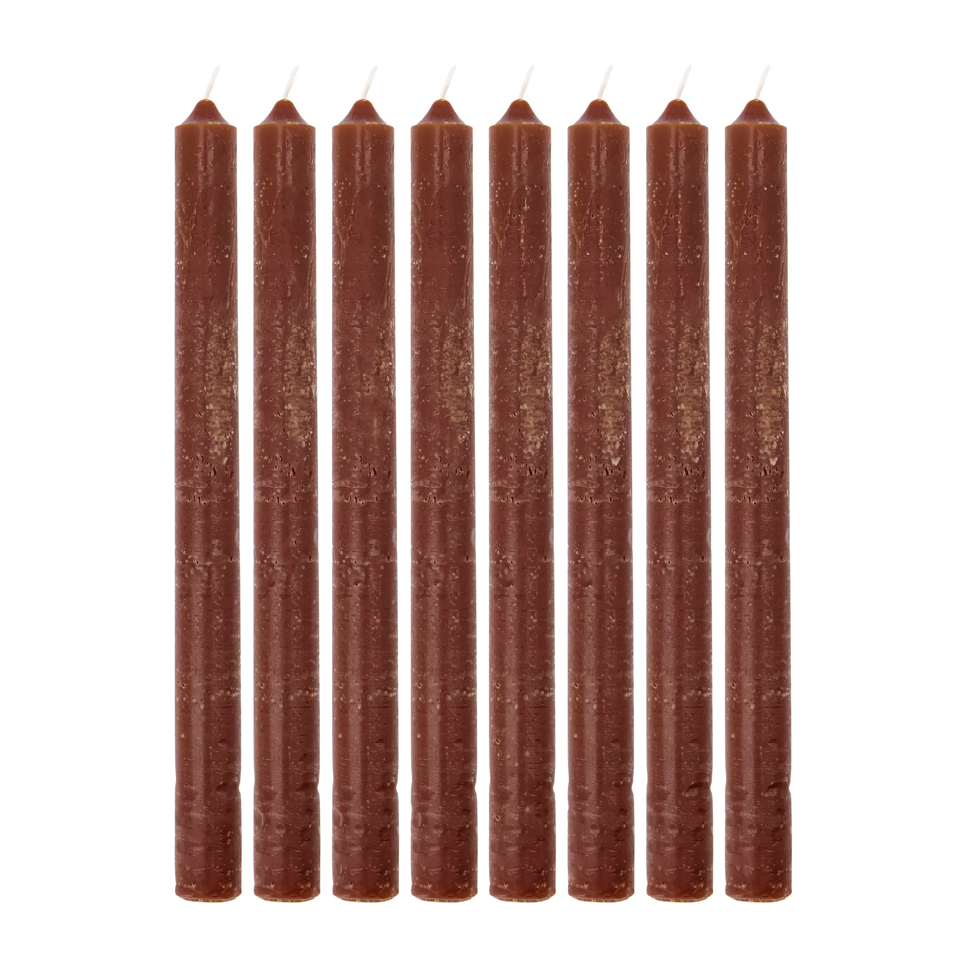 Rustic Wax light 25 cm 8-pack, Cognac House Doctor