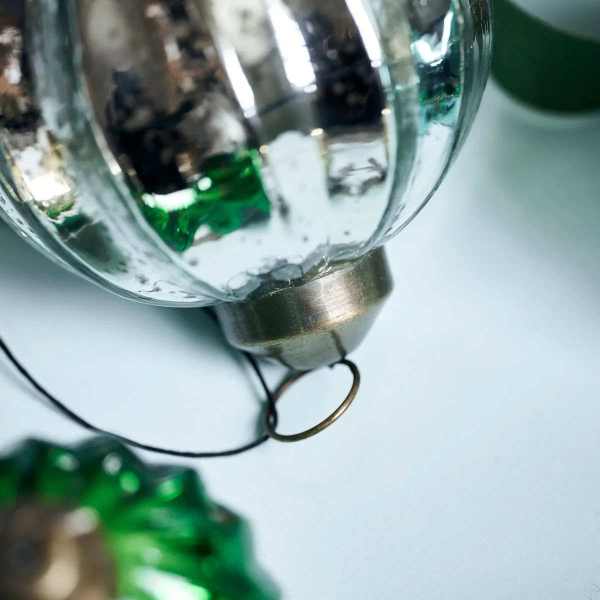 Shim Christmas tree bauble Ø10 cm, Silver House Doctor