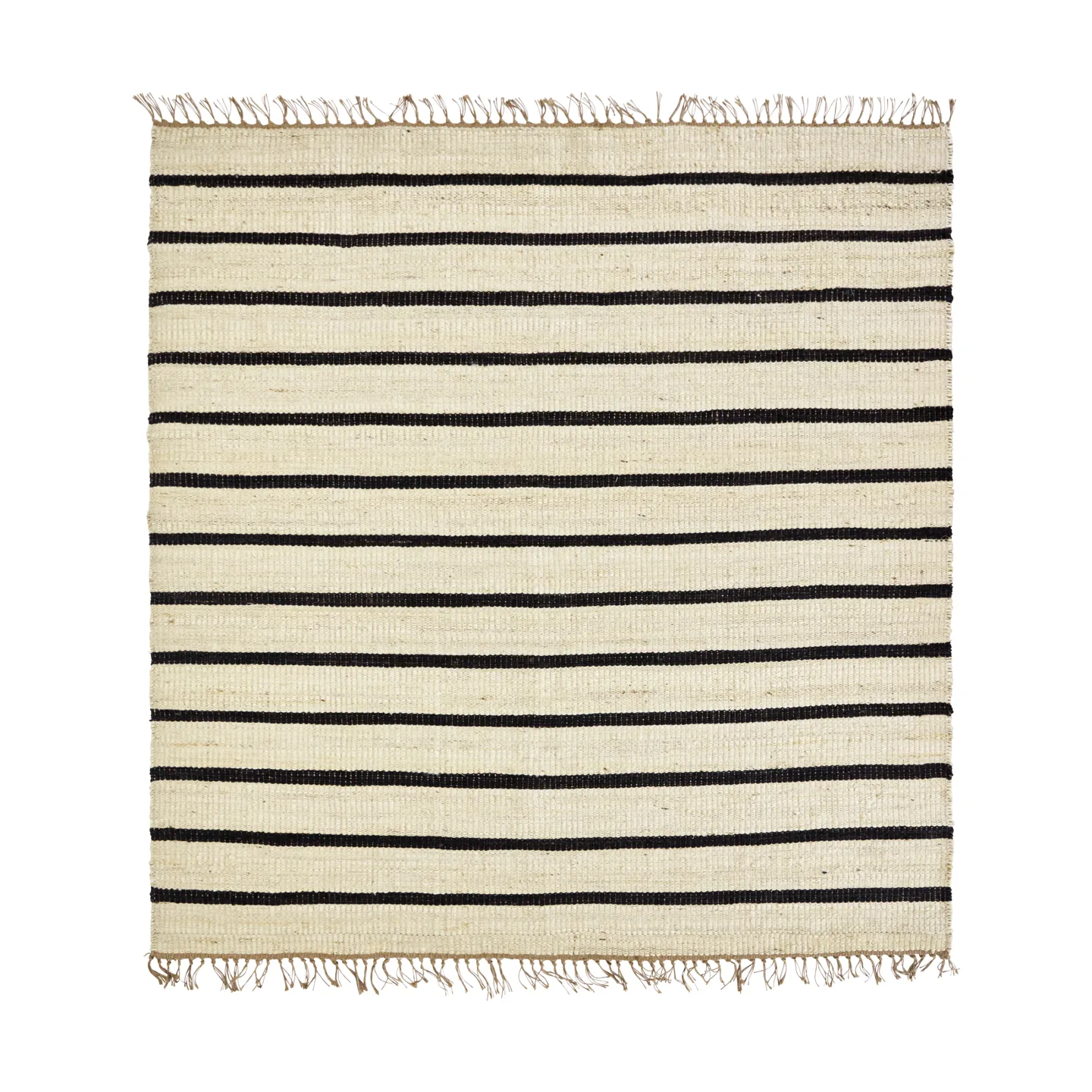 Sima rug 180x180 cm, Black-natural House Doctor