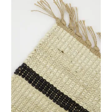 Sima rug 60x90 cm - Black-natural - House Doctor