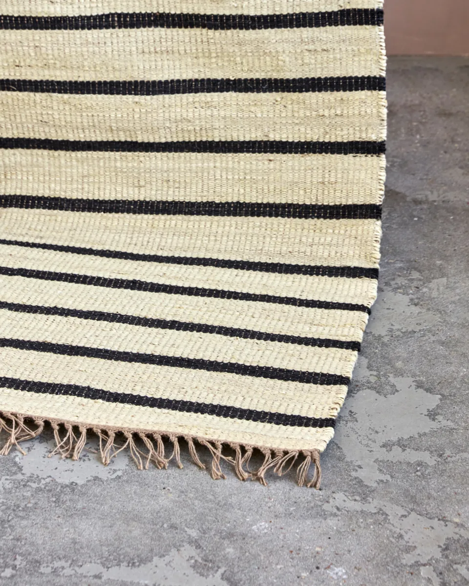 Sima rug 60x90 cm, Black-natural House Doctor