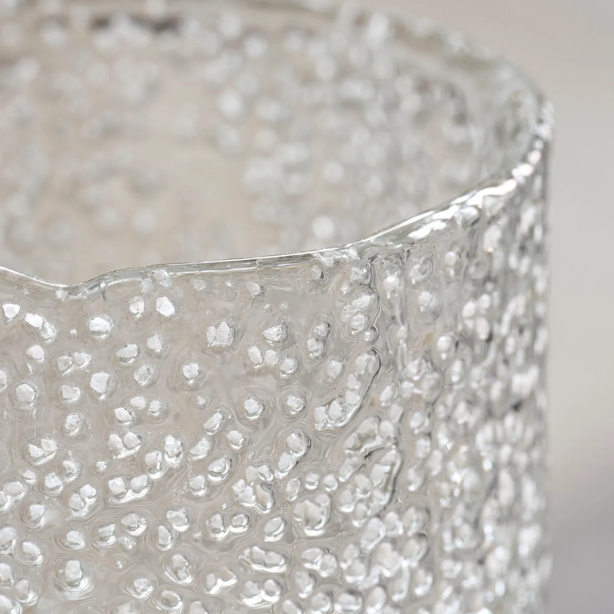 Snow candle lantern 10 cm, Clear House Doctor