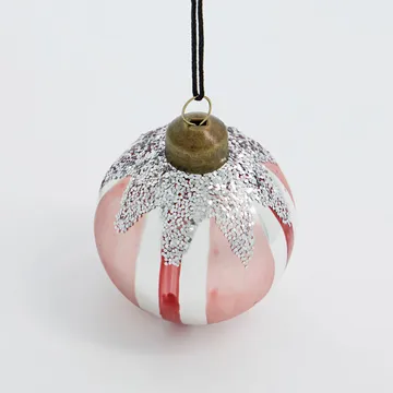 Star Christmas bauble Ø6 cm 4-pack - Red - House Doctor
