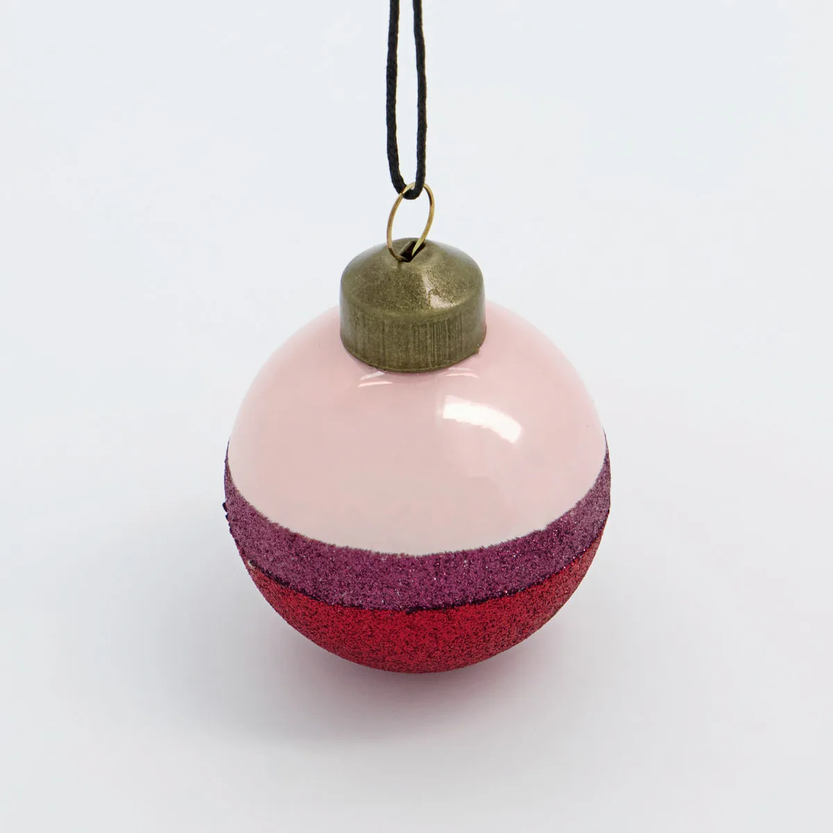 Stripe bauble Ø5 cm, Pink-red House Doctor