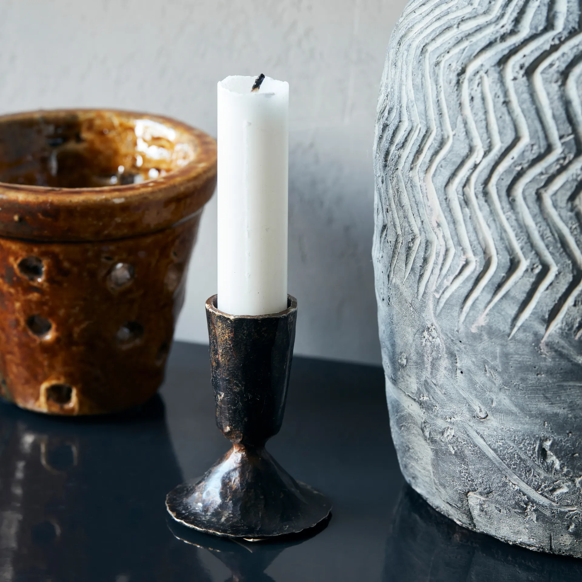 Tino candle sticks, black House Doctor