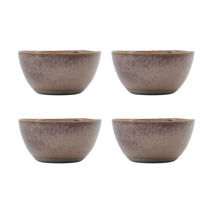 Vida bowl 33 cl 4-pack - Pink - House Doctor