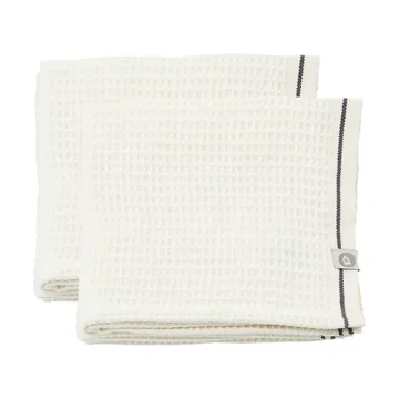 Waffle dishcloth 30x30 cm 2-pack - grey - House Doctor