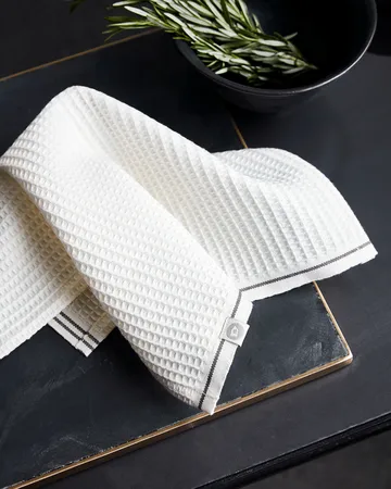 Waffle dishcloth 30x30 cm 2-pack - grey - House Doctor