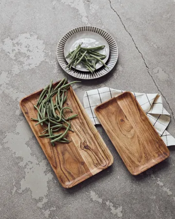 Wood tray 2 pieces - Nature - House Doctor