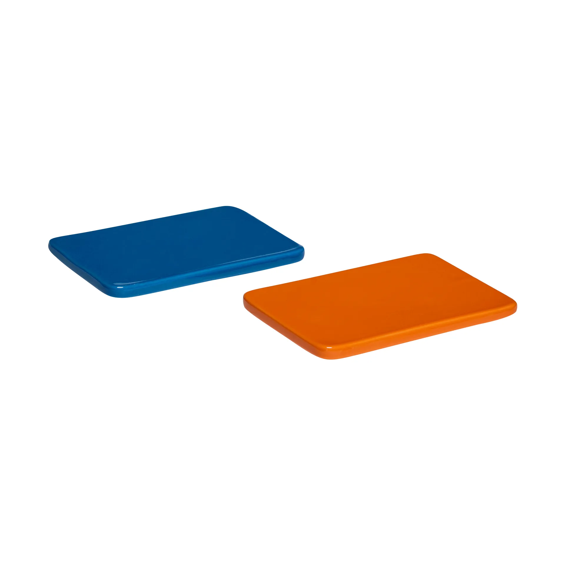Amare coaster set 2 pieces small, Blue-orange Hübsch