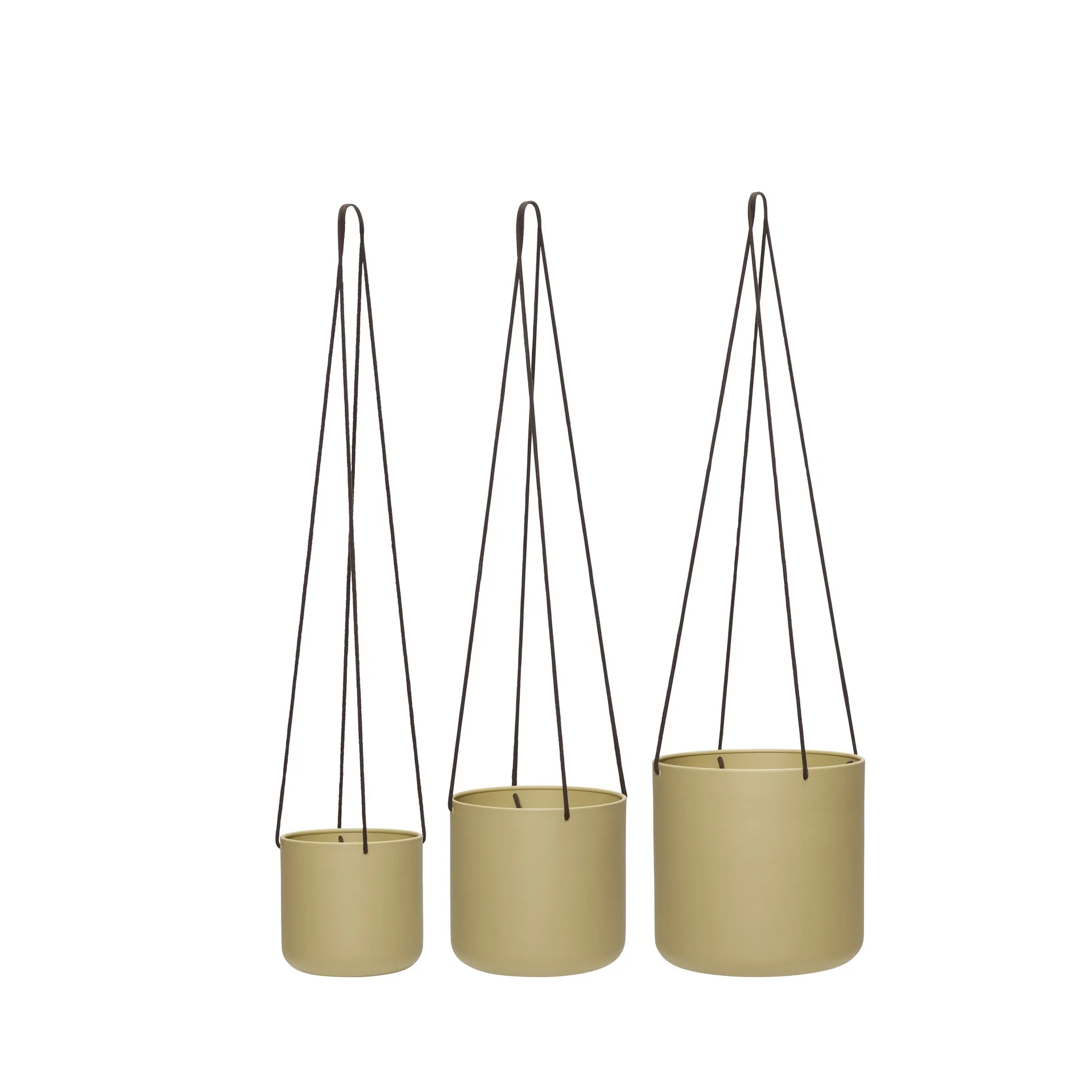 Bloom hanging pots 3-pack, Beige Hübsch