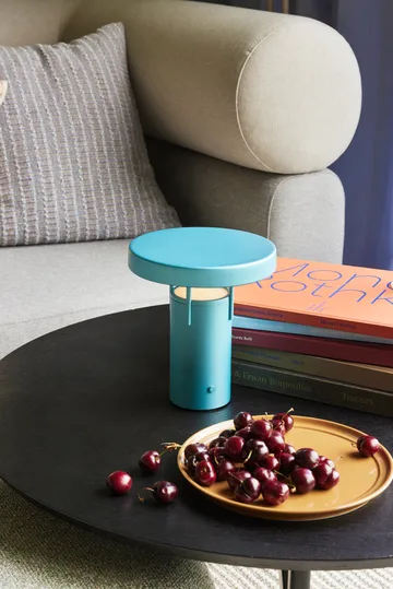 BringMe mini portable table lamp - Metallic turquoise - Hübsch