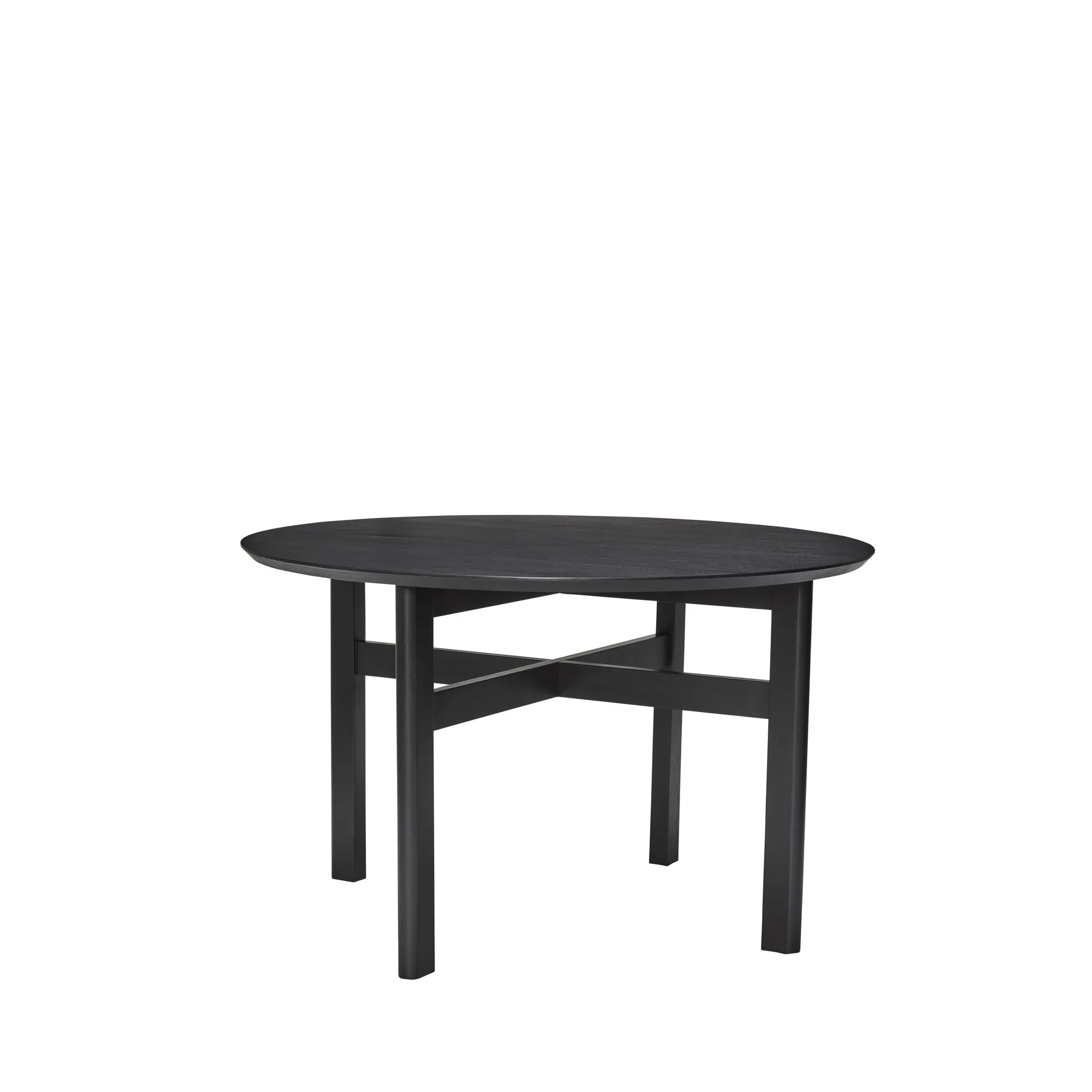 Fjord dining table Ø120x75 cm, Black Hübsch