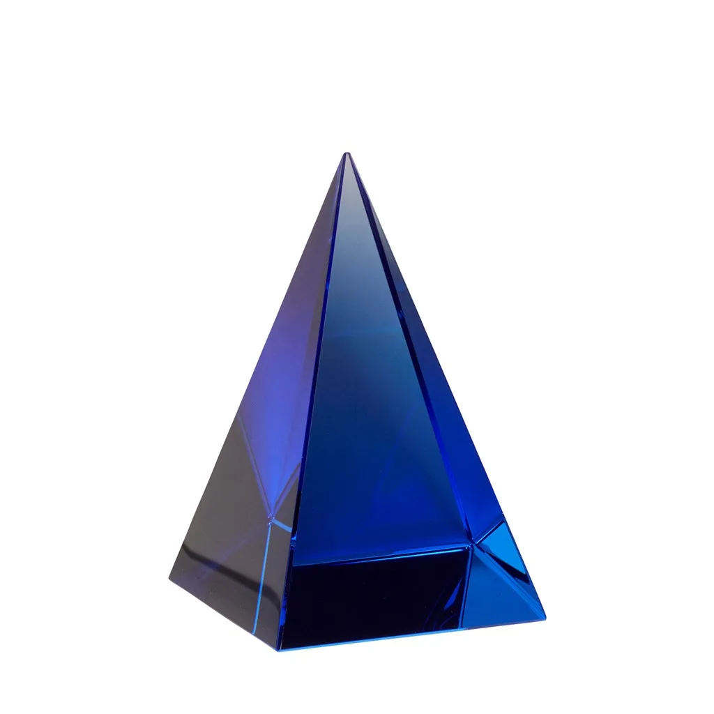 Glass Pyramid, Blue Hübsch