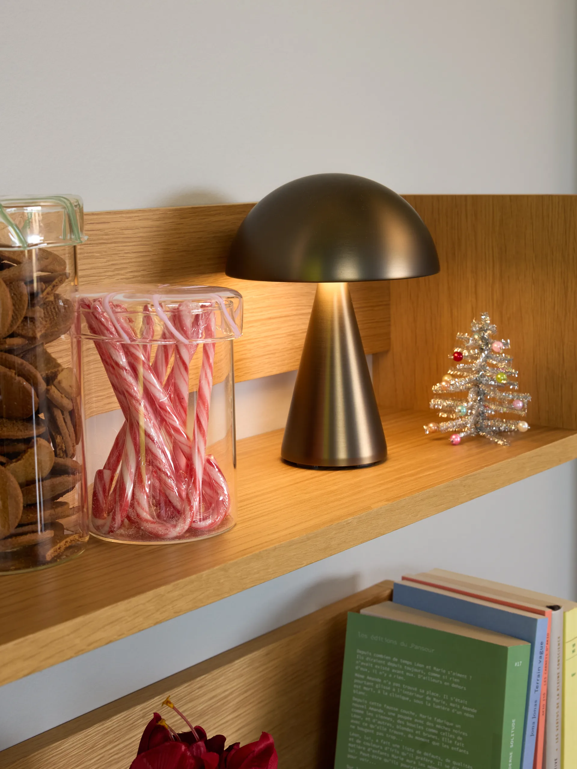 Heir storage jar glass medium, Pink Hübsch